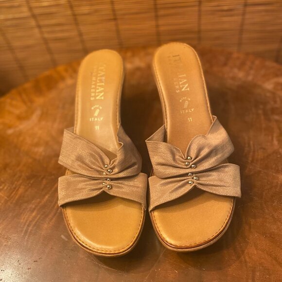 Italian Shoemakers Wedges Made in Italy size 11 EUC - Picture 1 of 8